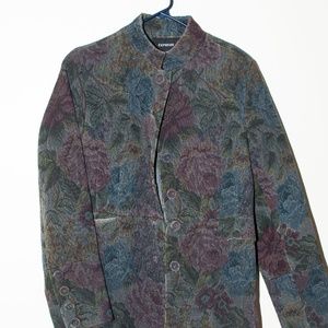 Flower Print Coat
